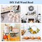 800 Pieces Wooden Beads for Crafts 7 Sizes Unfinished Natural Wood Beads Wooden Beads Bulk 6mm, 8mm, 10mm, 12mm, 14mm, 16mm, 20mm Beads for Garland Macrame Jewelry Making DIY Farmhouse Decor